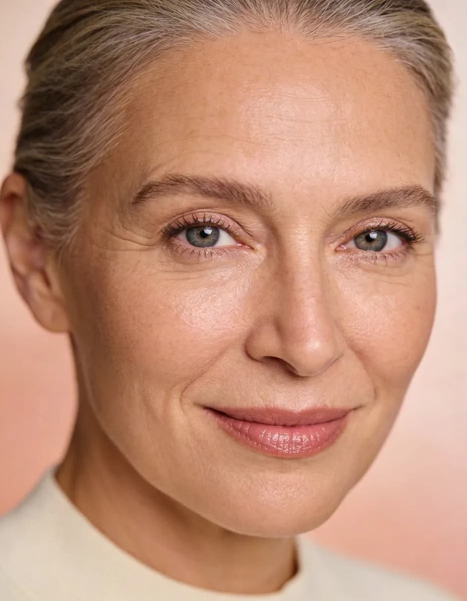 Woman with radiant, healthy skin